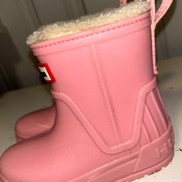 Hunter Pink Fleece-Lined Boots - Picture 2 of 5